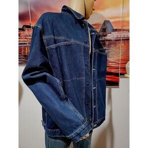 MARITHE FRANCOIS GIRBAUD Jean Jacket 3XL deadstock denim 90s VTG NWT #C